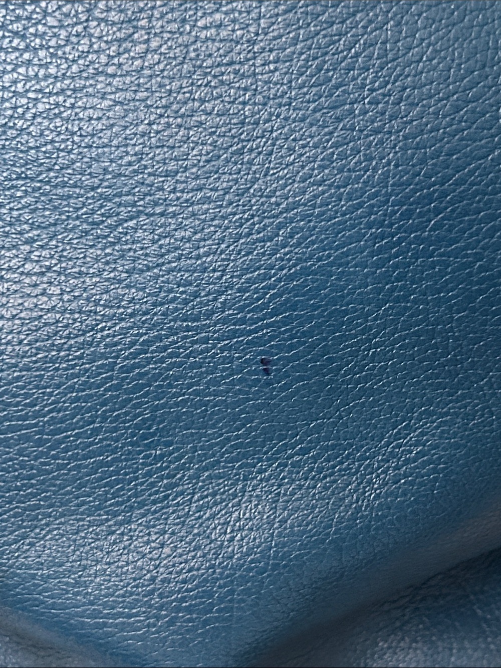 Coach Deep Blue Large Mickie Grain Leather Handbag Tote Purse 🌸🌸 - Picture 13 of 16